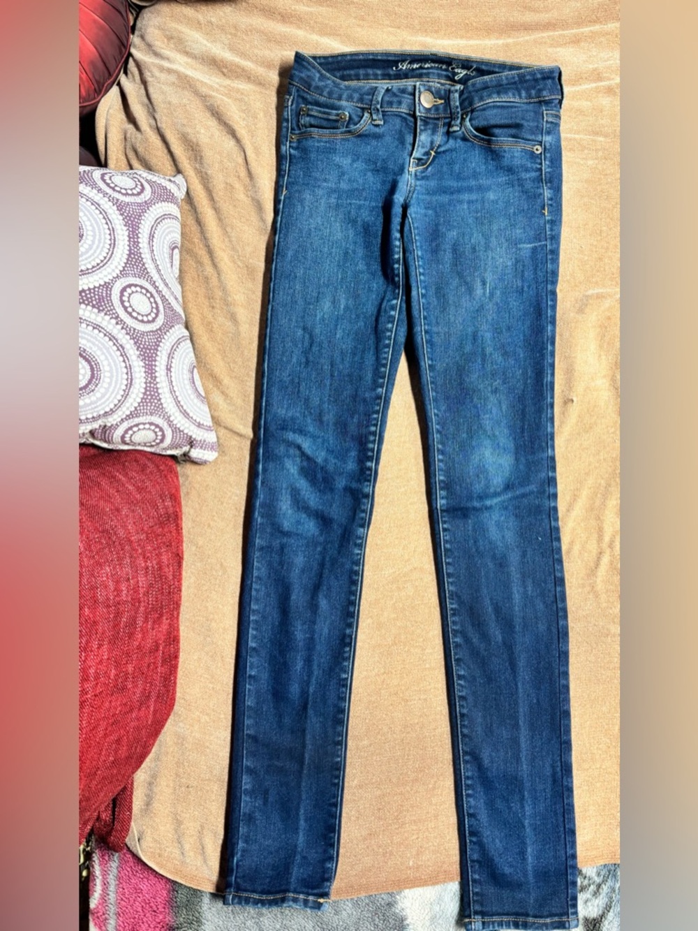 American Eagle Outfitters Women's Dark Blue Skinny Jeans